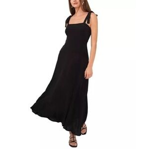 1.STATE Women's Black Maxi Dress‎ with Tie Straps - Size Large